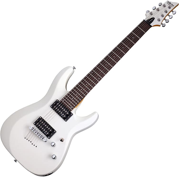 цена Электрогитара Schecter C-7 Deluxe Electric Guitar Satin White