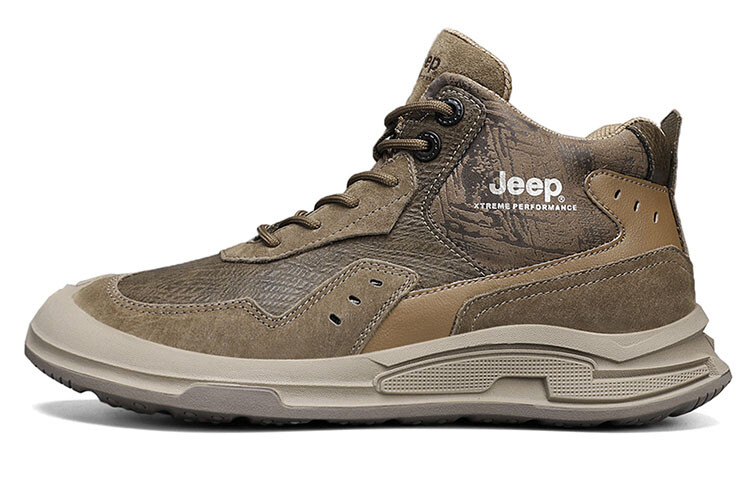 

Кроссовки Jeep Lifestyle Shoes Men Mid-top Brown, хаки