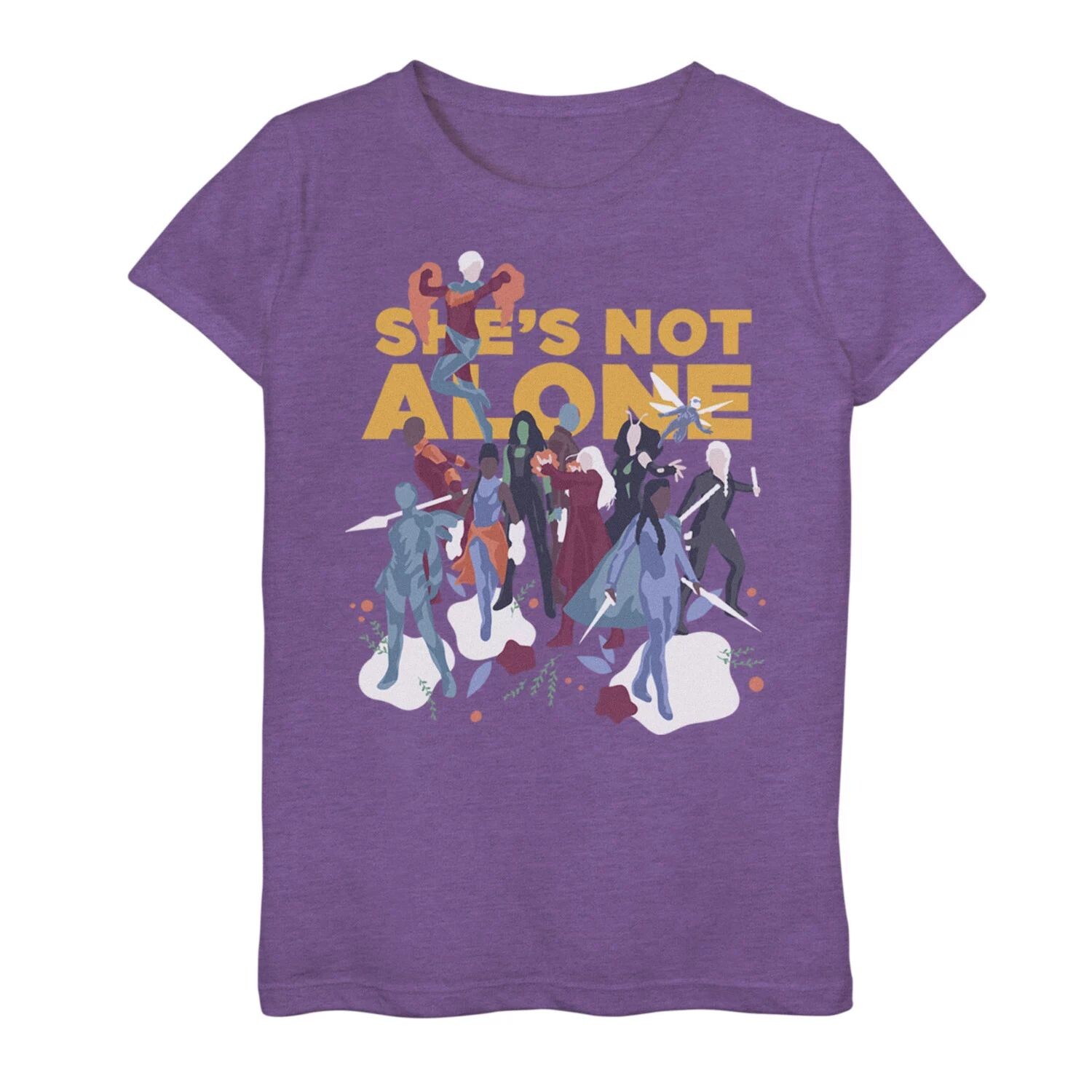

Футболка с рисунком Marvel Shes Not Alone для девочек 7–16 лет Marvel