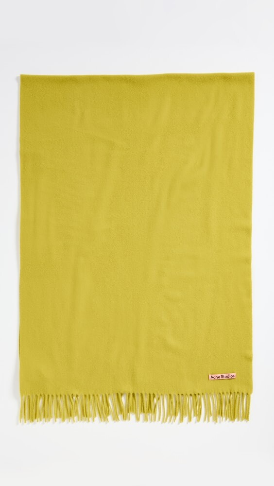 

Шарф Acne Studios Wool, желтый