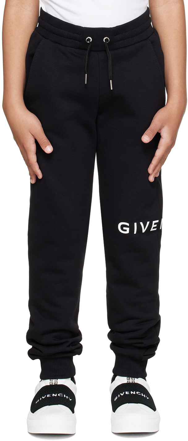 

Детские черные спортивные штаны с принтом Givenchy