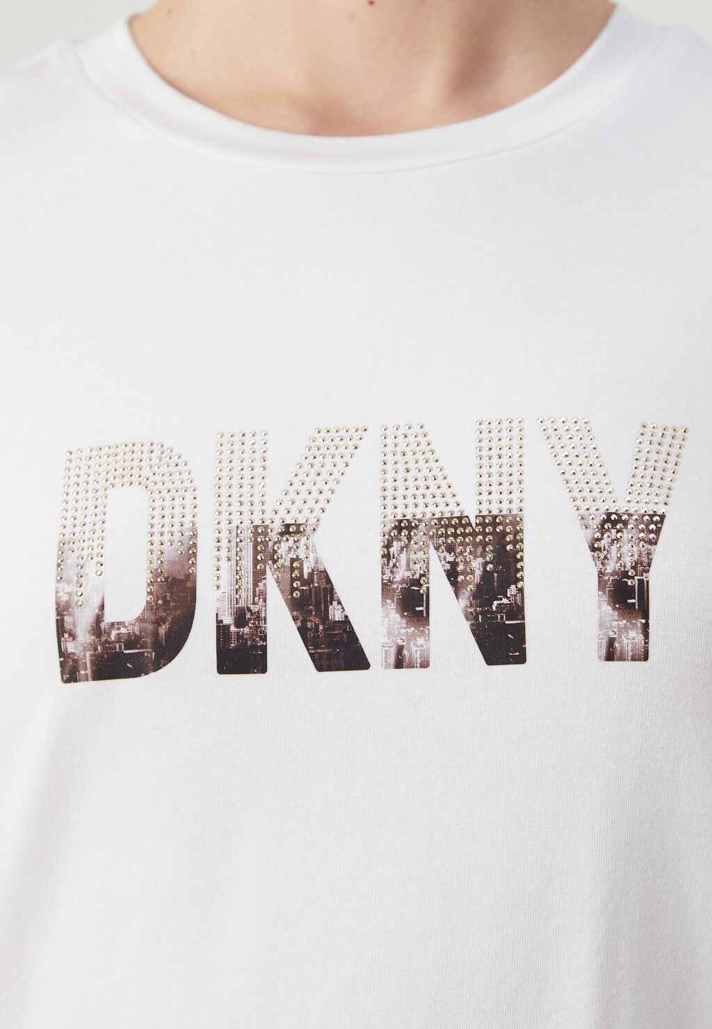 

Футболка с принтом Drip DKNY, белая