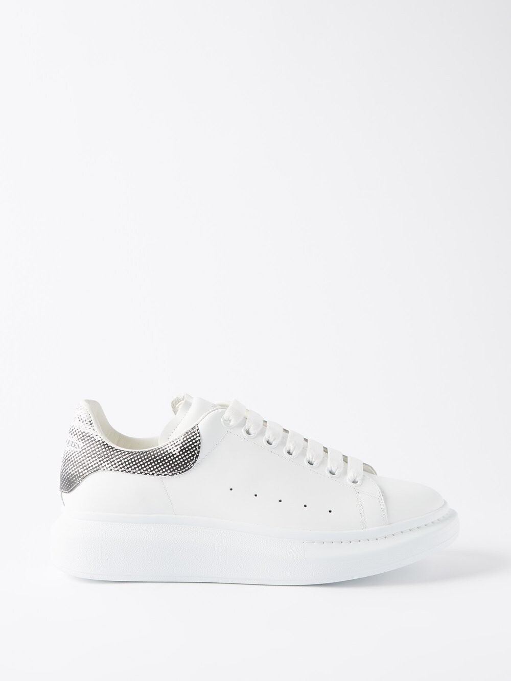 

Кожаные кроссовки оверсайз Alexander McQueen, белый