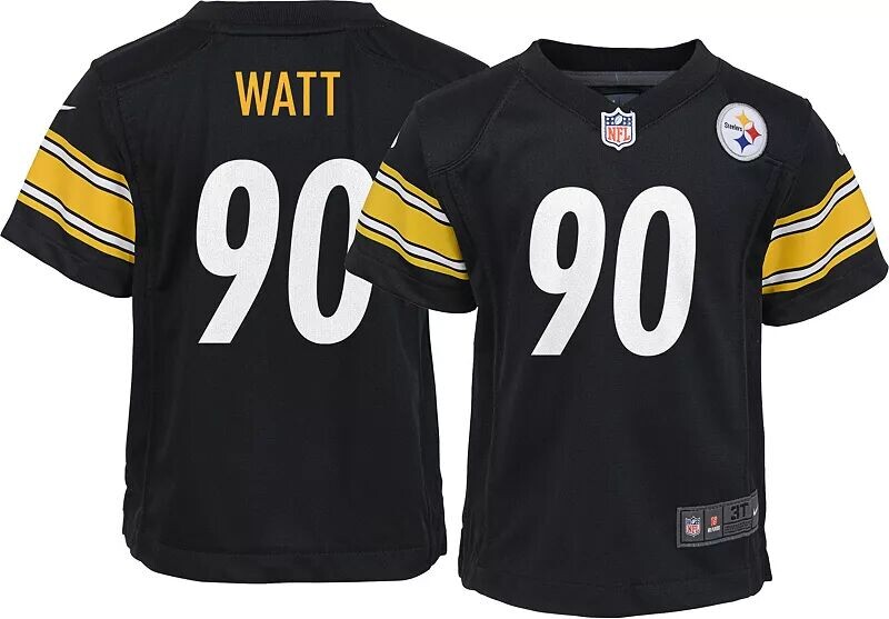 

Nike Toddler Питтсбург Стилерс Т.Дж. Черный игровой Джерси Watt #90