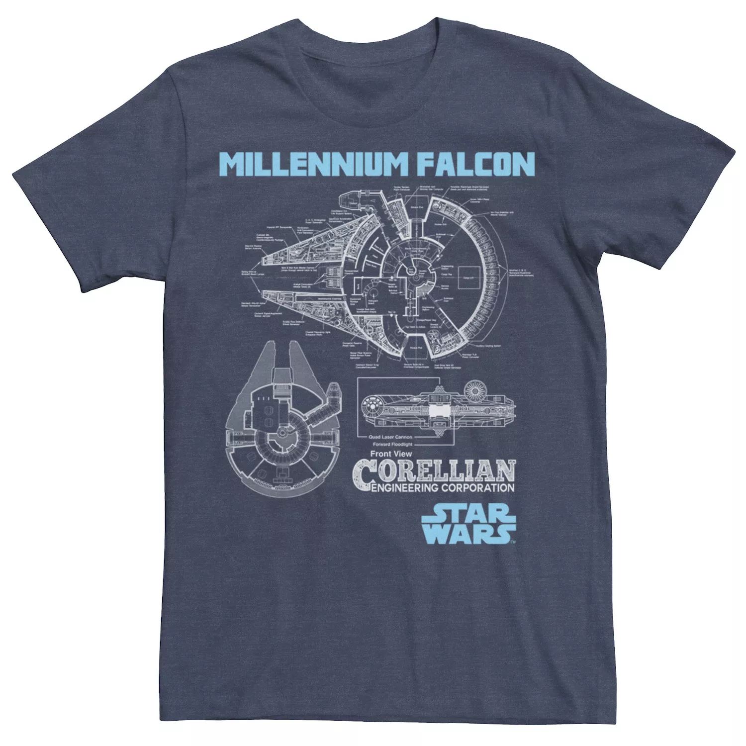 Мужская футболка с изображением кореллианского торгового корабля «Сокол тысячелетия» Star Wars мужская игрушечная футболка с фигуркой сокол тысячелетия star wars