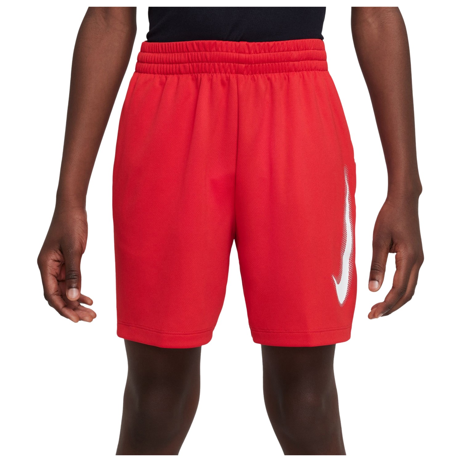 Шорты для бега Nike Kid's Dri FIT Icon Shorts, цвет University Red/White/White