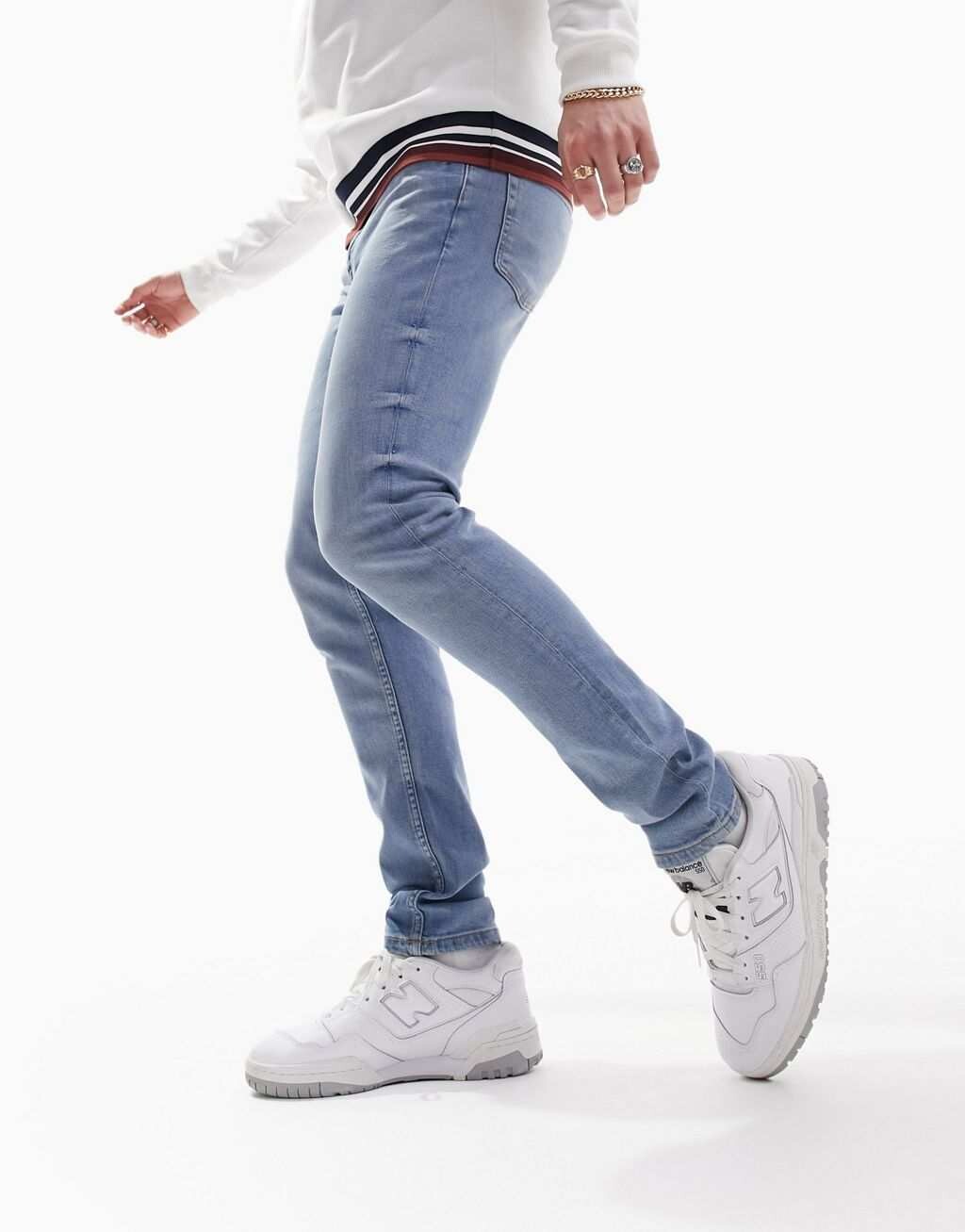 

Голубые джинсы скинни ASOS DESIGN