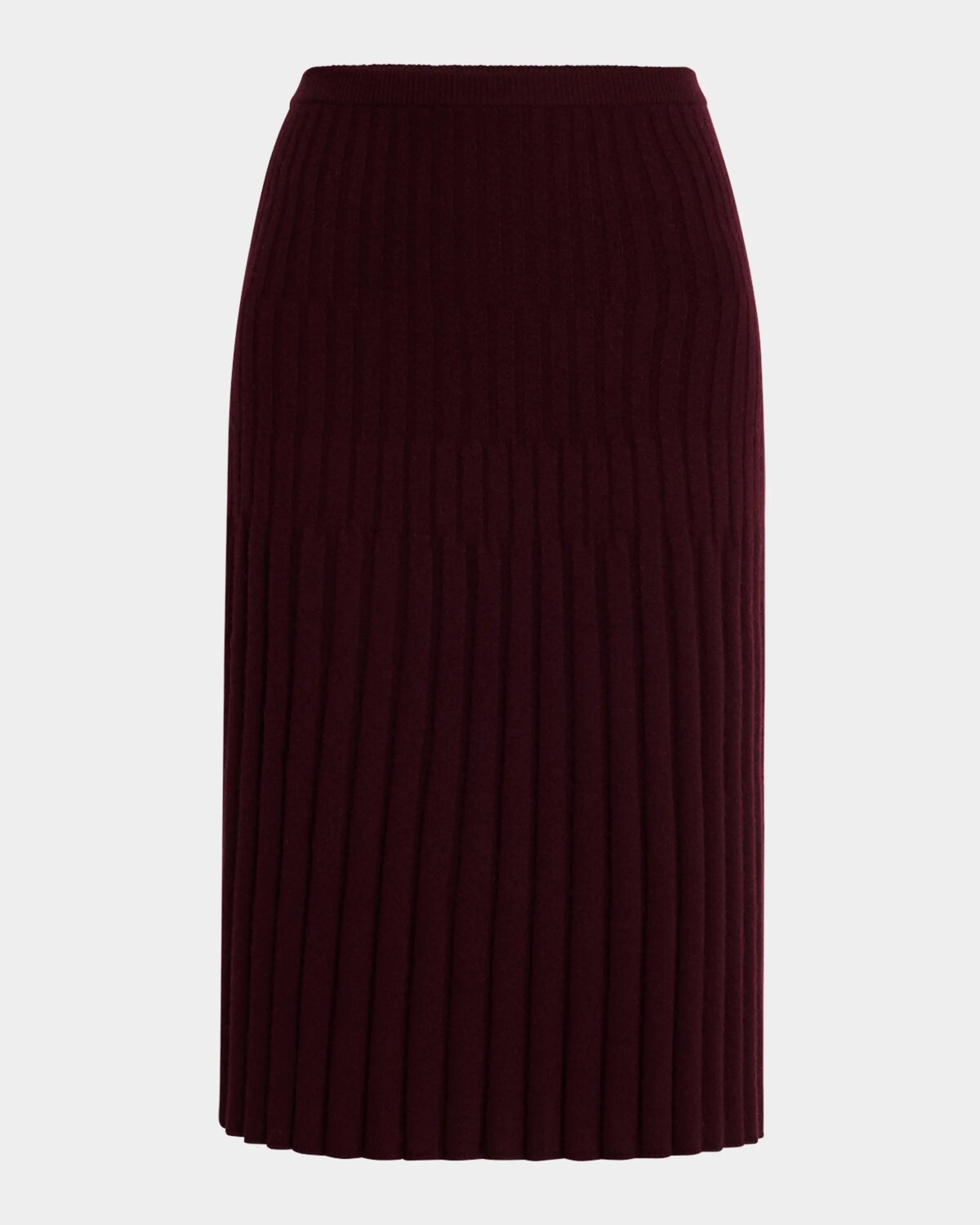 

Юбка-миди из кашемира в разноцветную рубчику Tse Cashmere, цвет New Clove
