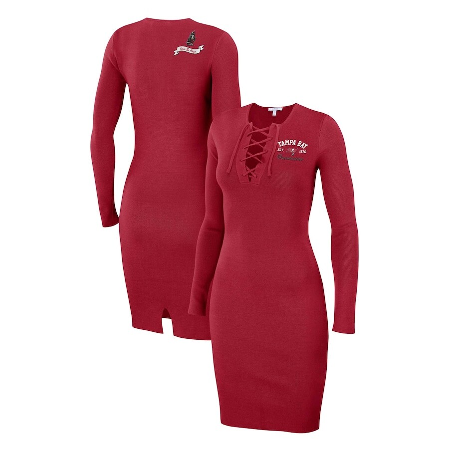 

Платье с длинным рукавом WEAR by Erin Andrews Tampa Bay Buccaneers, красный