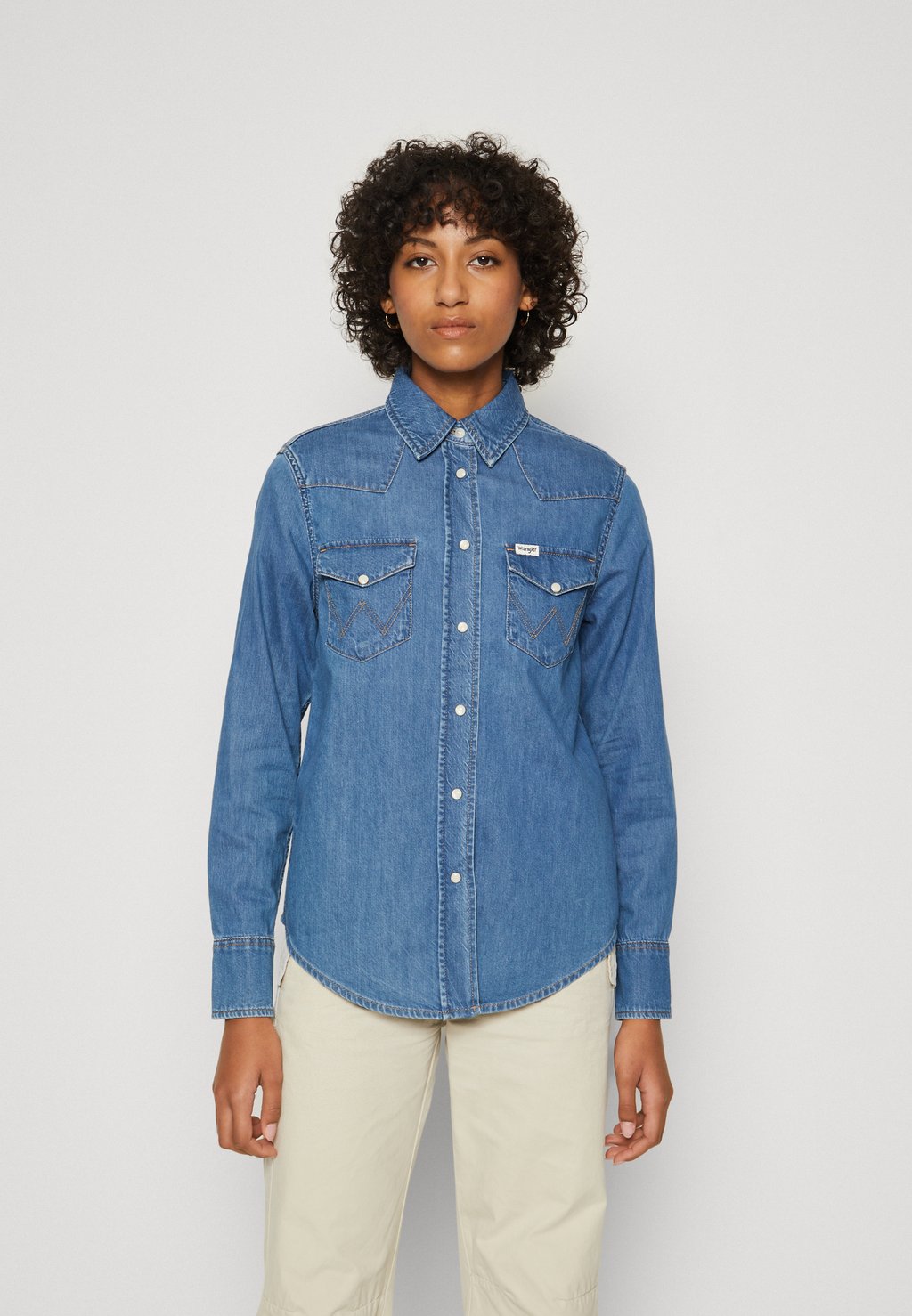 Блузка-рубашка HERITAGE SHIRT Wrangler, цвет barrel blue