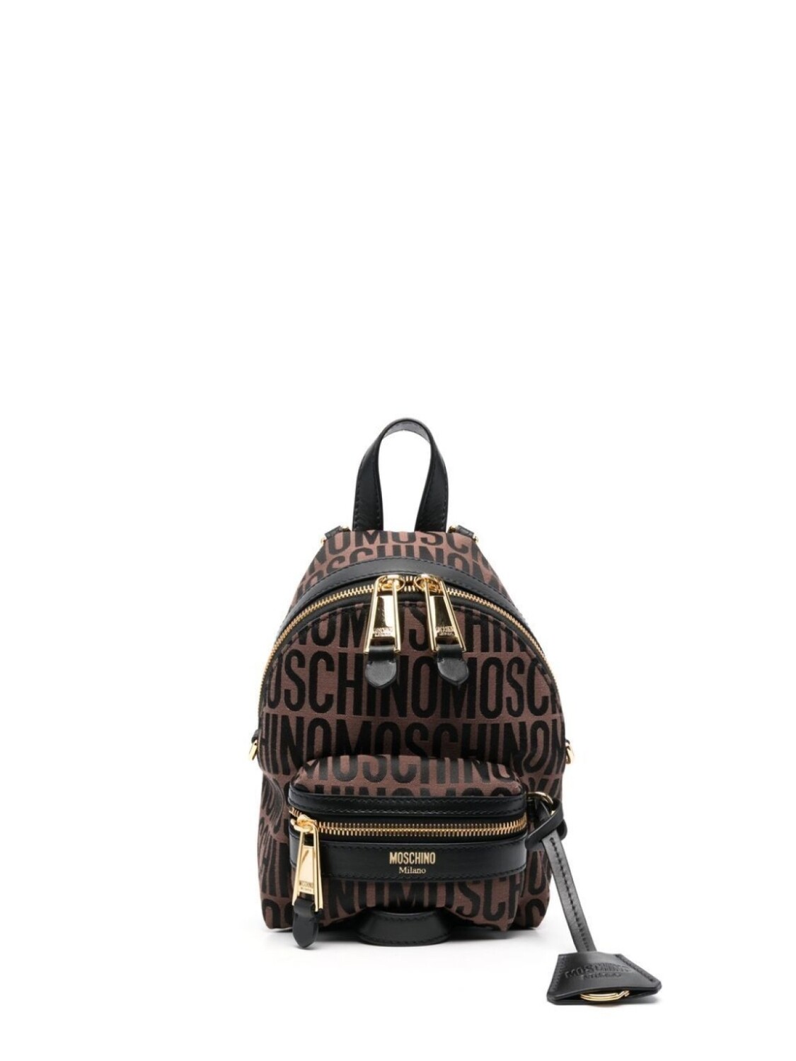 

Рюкзак с логотипом Moschino, коричневый