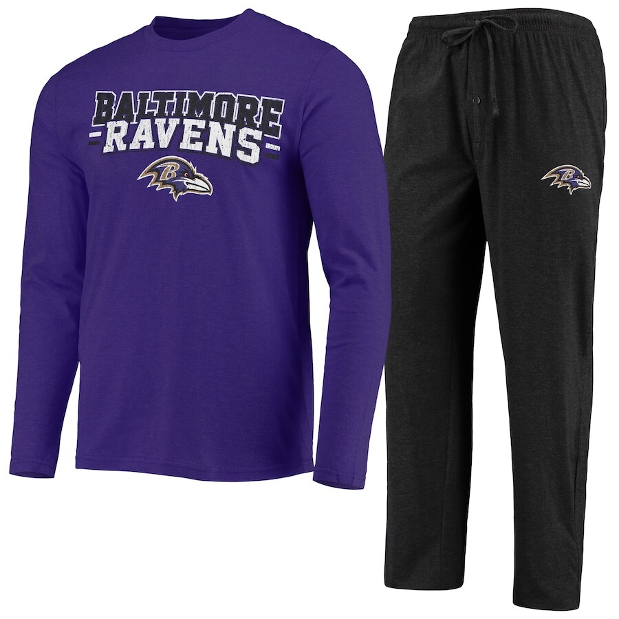 

Пижамный комплект Concepts Sport Baltimore Ravens, черный
