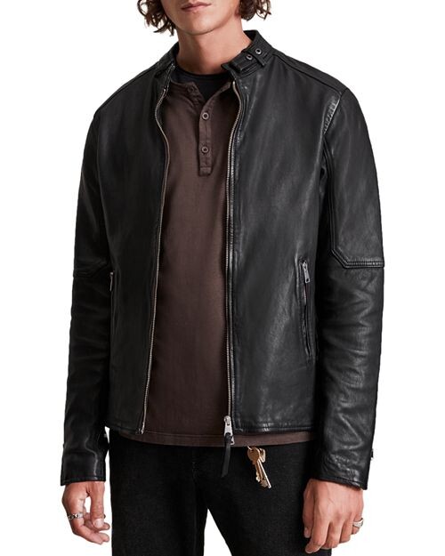 

Кожаная байкерская куртка Cora ALLSAINTS, цвет Black