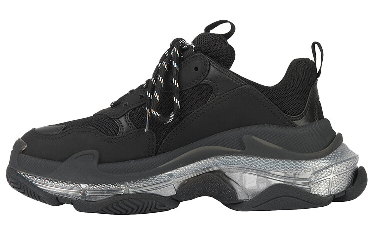 

Balenciaga Неуклюжие туфли Triple S с прозрачной подошвой, черные