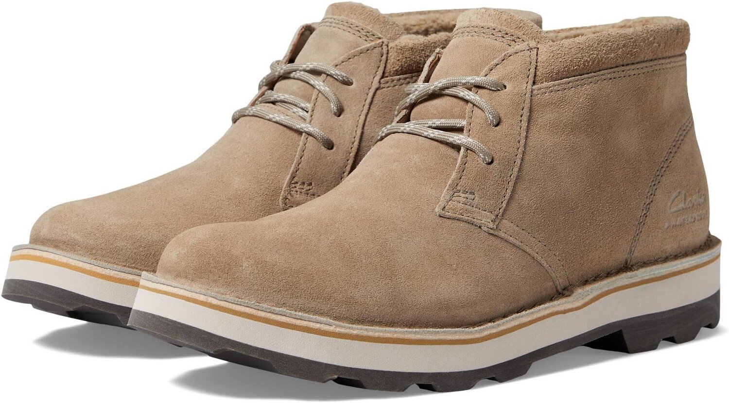 

Ботинки Corston DB Waterproof Clarks, цвет Sand Waxy Suede Warmlined Waterproof