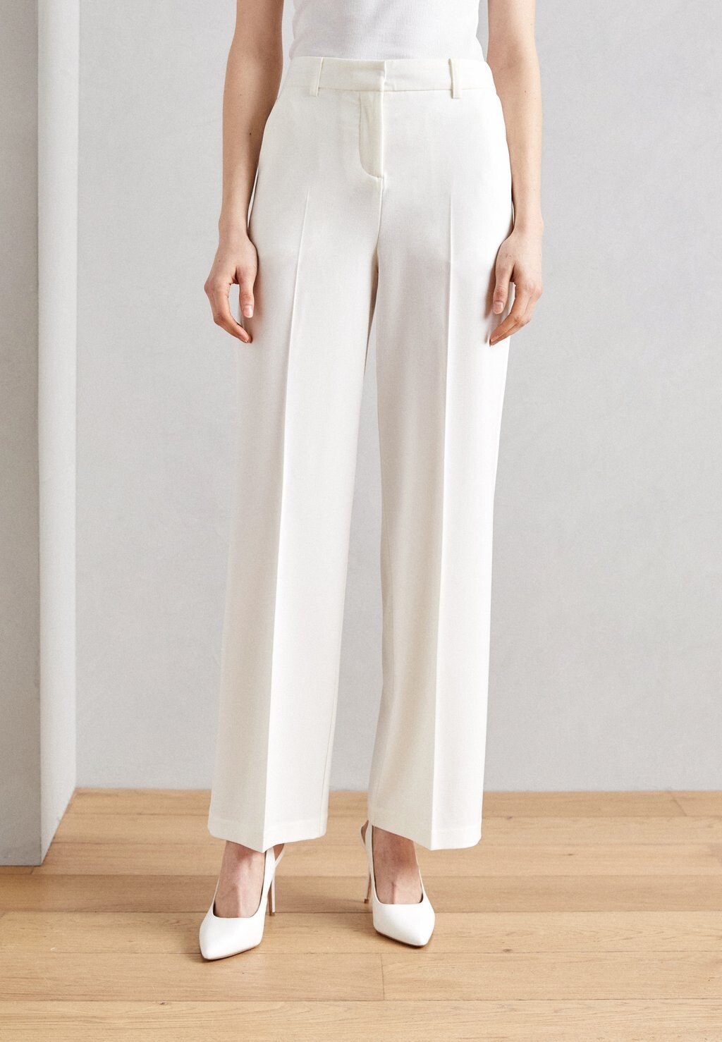 Брюки WIDE LEG PANTS b.young, цвет marshmallow