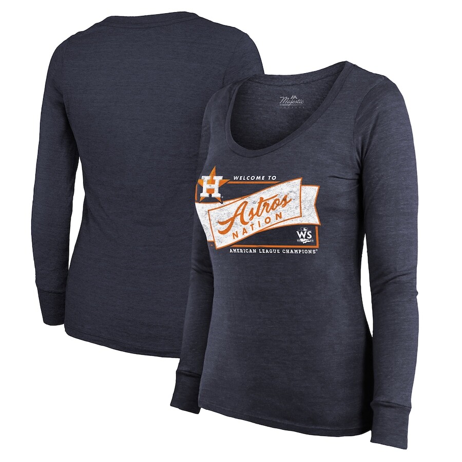 

Футболка с длинным рукавом Majestic Threads Houston Astros, нави