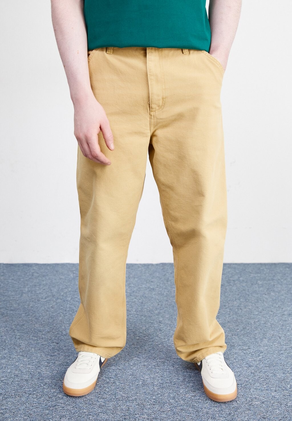 Брюки Single Knee Pant Carhartt WIP, цвет bourbon aged