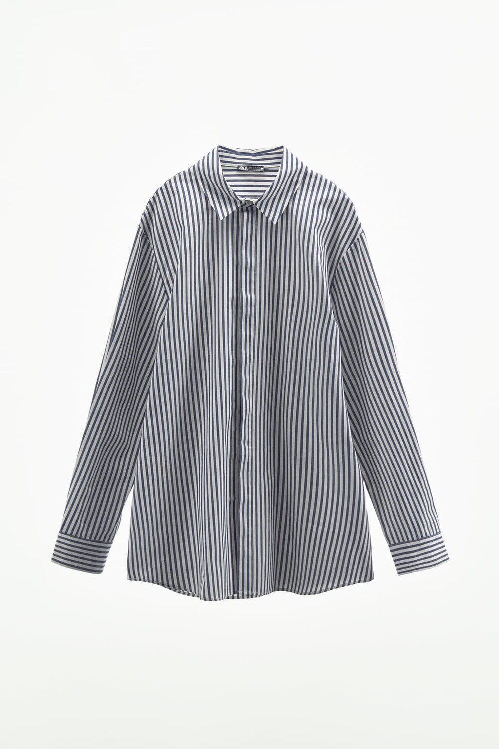 

Полосатая рубашка ZARA, синий