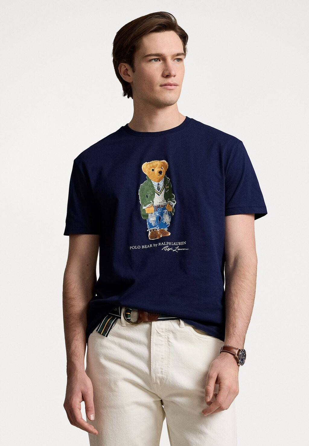 

Футболка с принтом SHORT SLEEVE Polo Ralph Lauren, цвет newport navy
