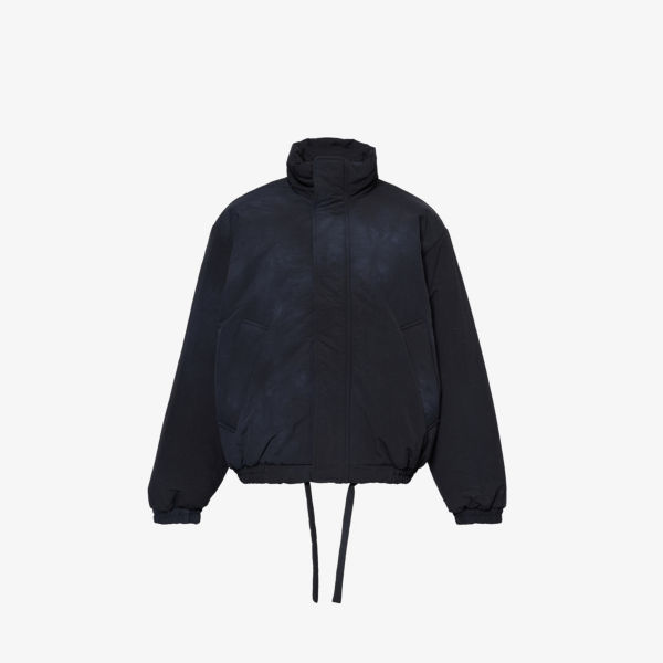 Утепленная куртка-ракушка с воротником-воронкой Acne Studios, синий