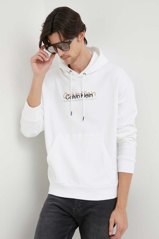 

Хлопковая толстовка Calvin Klein, белый