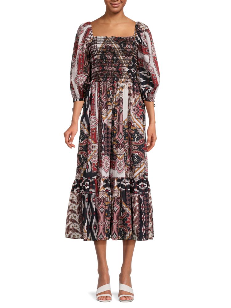 Платье Jazzy с принтом пейсли Cara Cara, цвет Patchwork cara alambre серьги селена