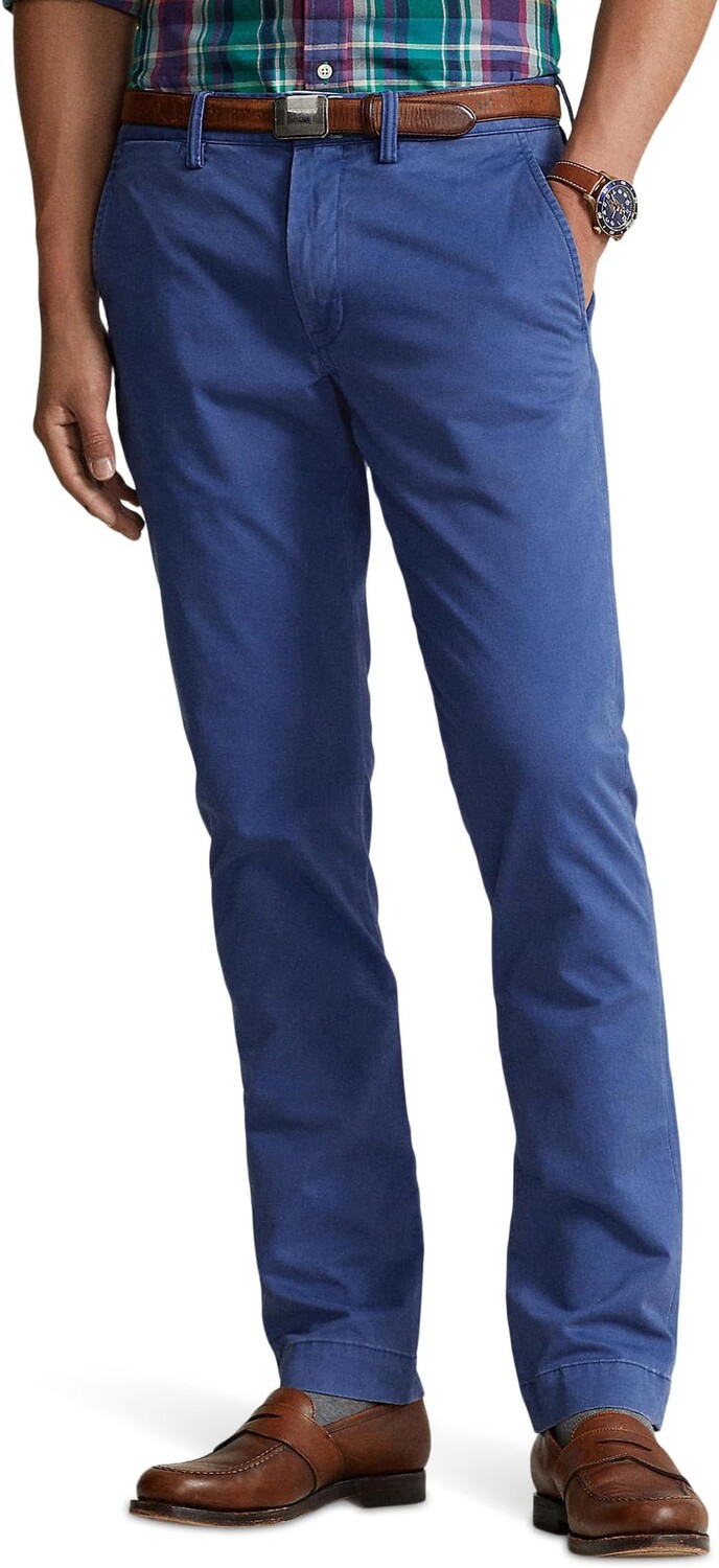 

Брюки-чиносы узкого кроя из эластичной ткани Polo Ralph Lauren, цвет Dusty Azure