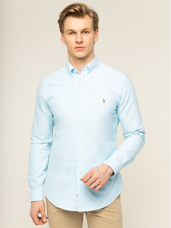 

Рубашка узкого кроя Polo Ralph Lauren, синий