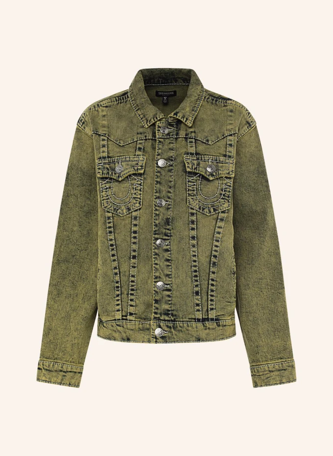 

Джинсовая куртка jimmy overdye big t True Religion, желтый