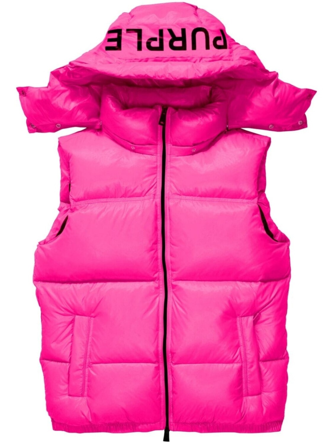 

Purple Brand дутый жилет с логотипом, розовый