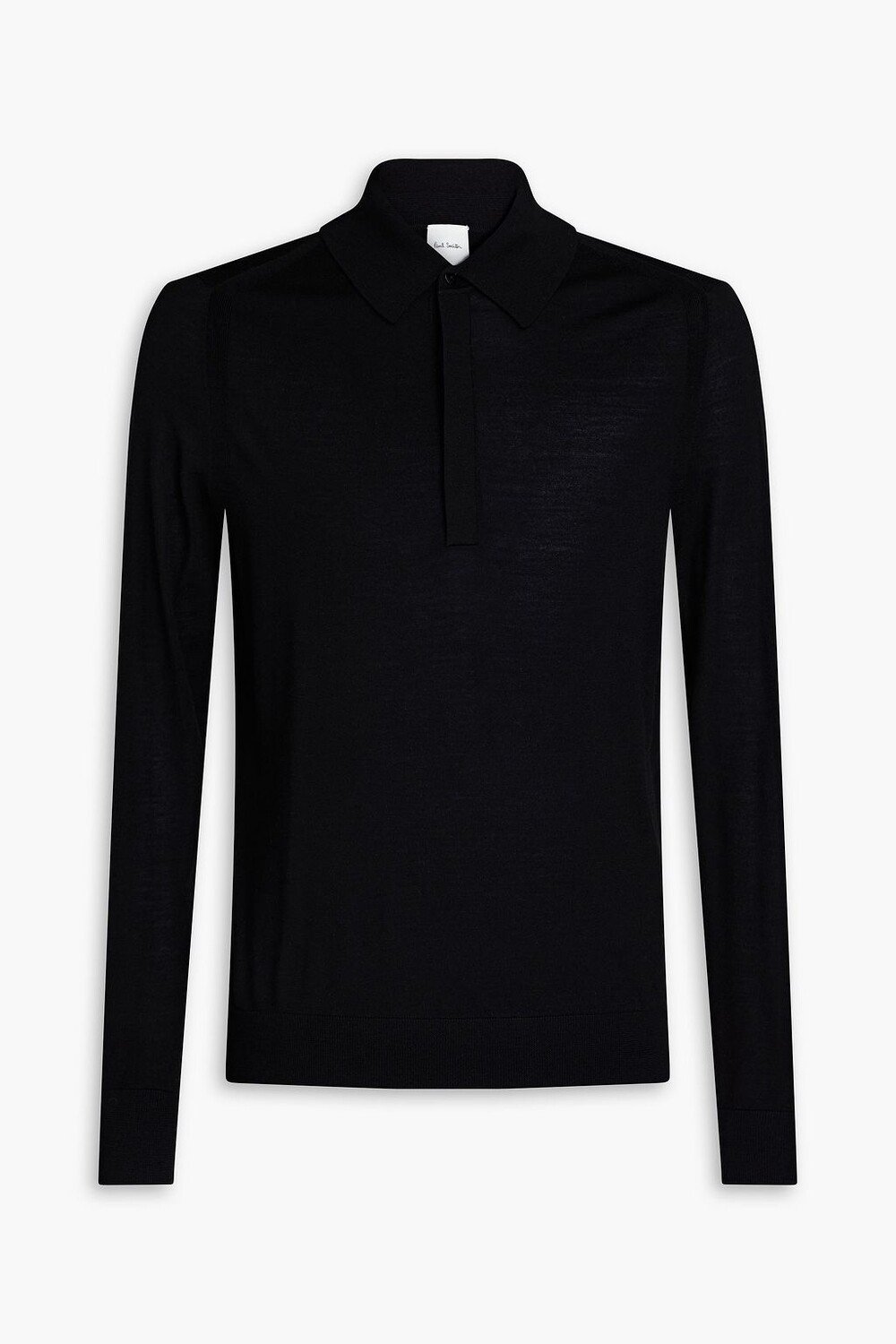 

Свитер-поло из мериносовой шерсти PAUL SMITH, черный