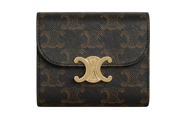 

Кошелек Celine Triomphe из искусственной кожи, коричневый