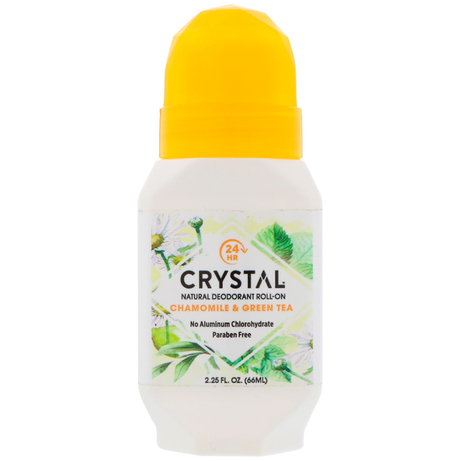 Crystal Body Deodorant Натуральный шариковый дезодорант ромашка & зеленый чай 2,25 ж. унц. (66 мл) crystal body deodorant натуральный шариковый дезодорант с ромашкой и зеленым чаем 2 25 жидкой унции 66 мл