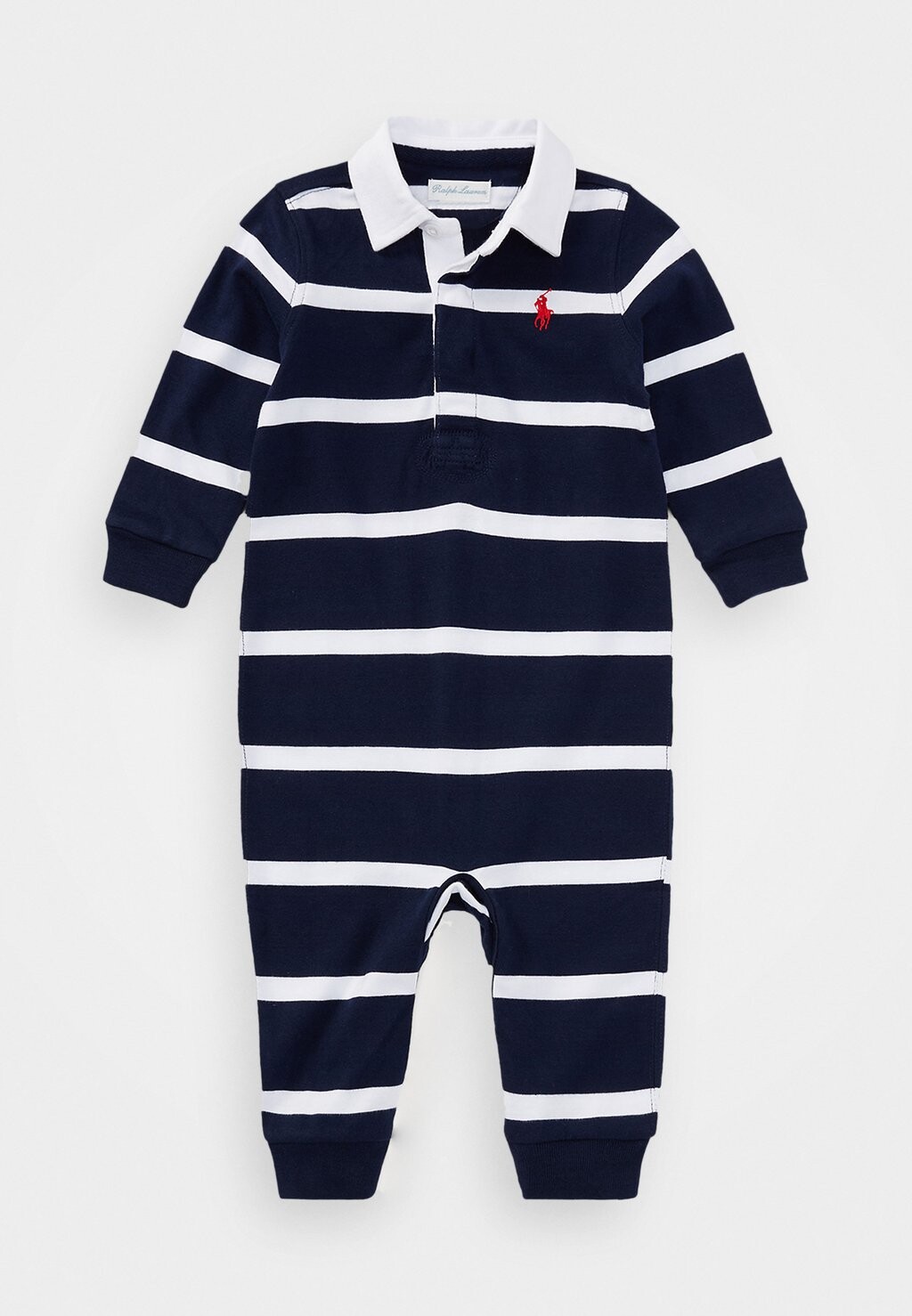 

Комбинезон STRIPED COTTON RUGBY COVERALL Ralph Lauren, темно-синий