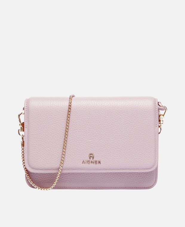 

Кожаная сумка через плечо Aigner, античный розовый