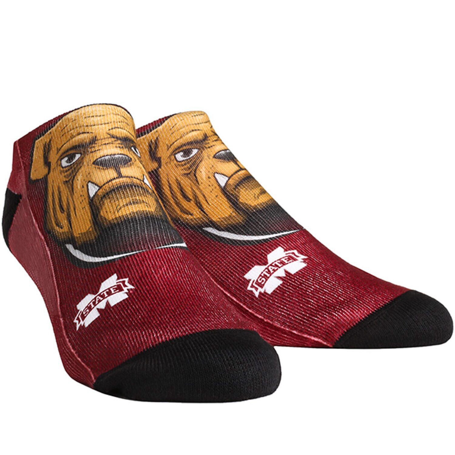 

Женские носки Rock Em Носки до щиколотки с символом штата Миссисипи Bulldogs
