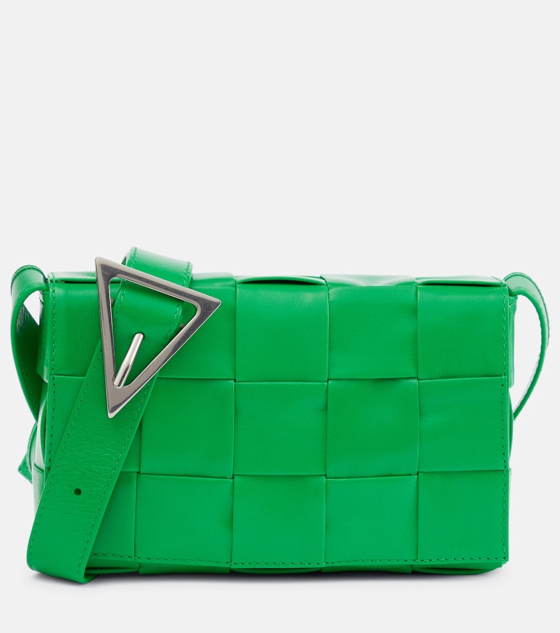 

Кожаная сумка через плечо Cassette Mini Bottega Veneta, зеленый