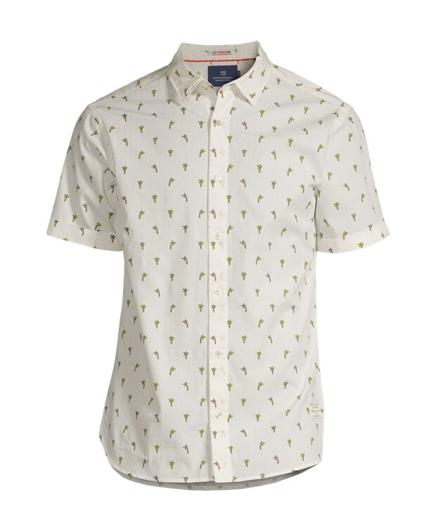 

Рубашка с длинными рукавами – стандартный крой Scotch & Soda, белый