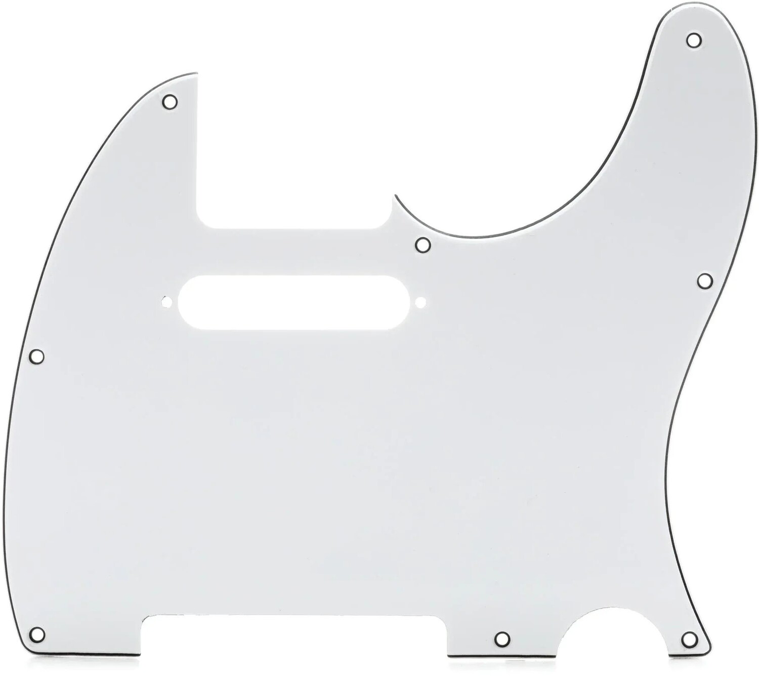 

Накладка Modern Telecaster с 8 отверстиями Fender — 3-слойная белая