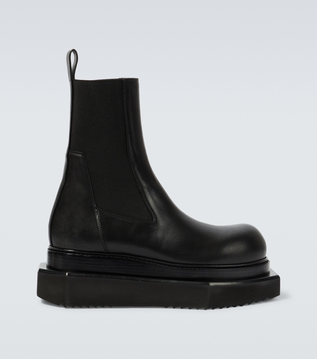 Кожаные ботильоны beatle turbo cyclops Rick Owens, черный ботинки rick owens turbo cyclops beatle черный