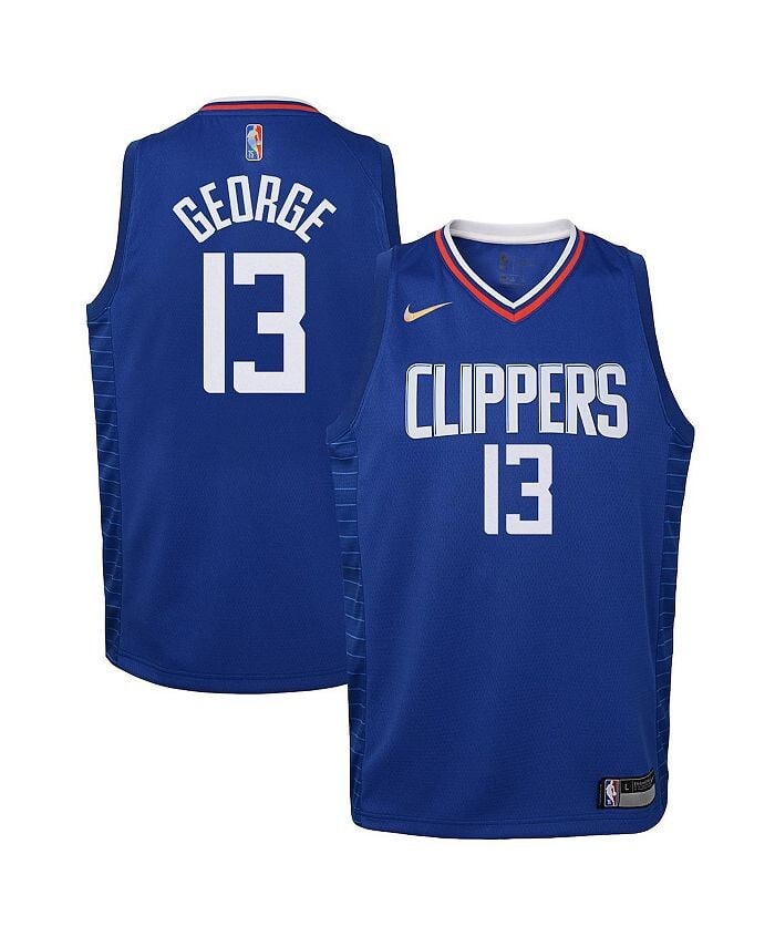 

Джерси Big Boys Paul George Royal LA Clippers 2021/22 Diamond Swingman — Icon Edition Nike, синий