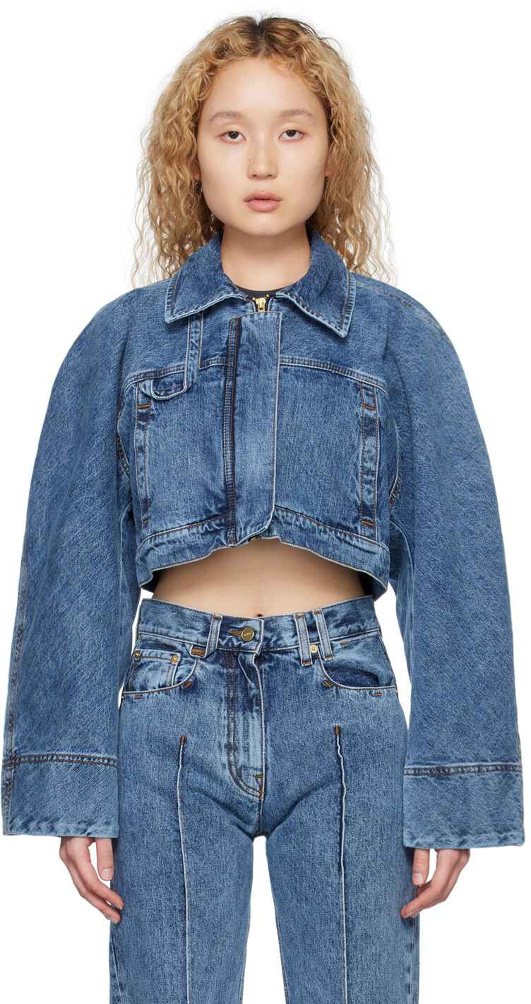 

Синий - Джинсовая куртка Le Raphia La Veste de Nmes Meio Jacquemus
