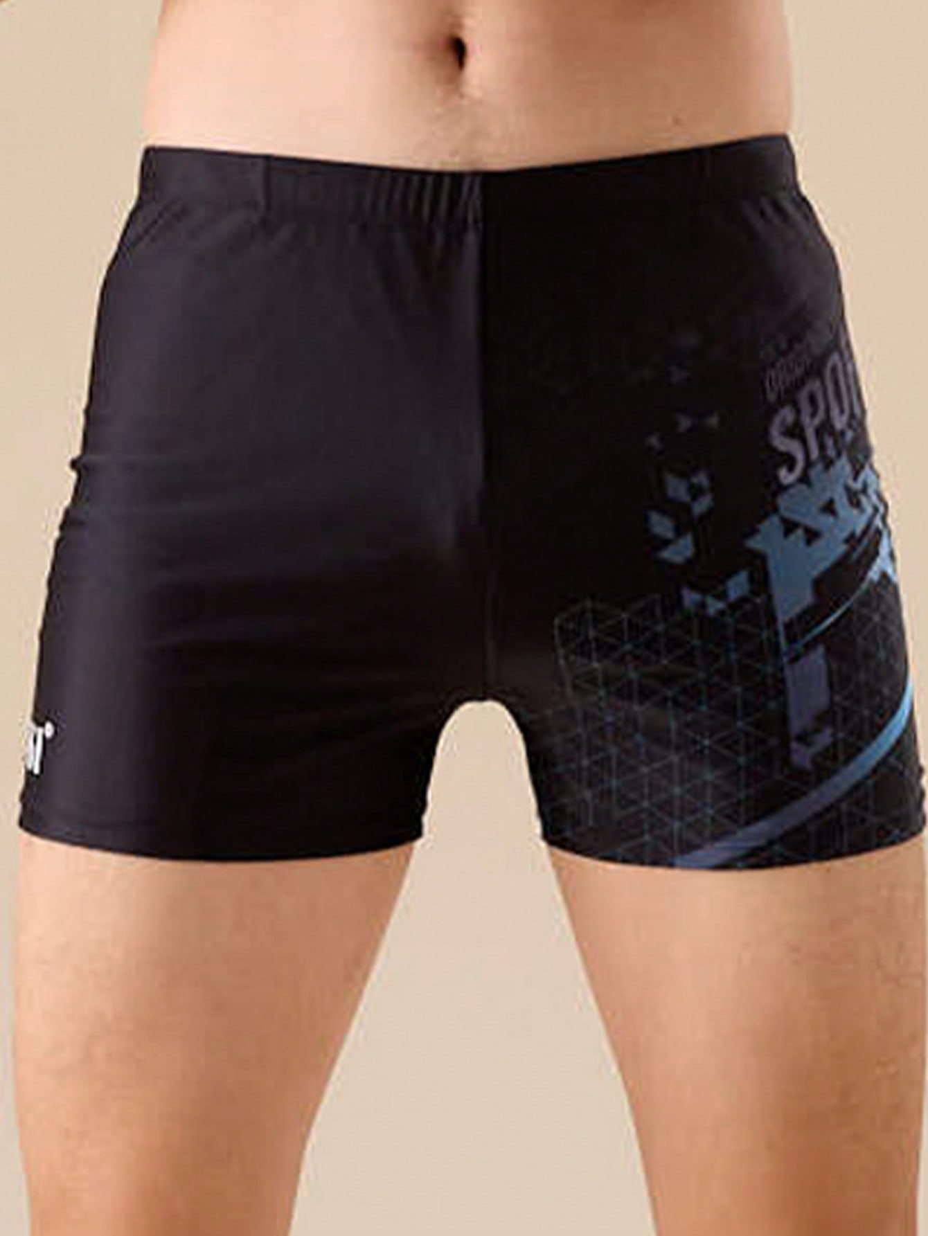 361 Новые мужские профессиональные спортивные шорты из эластичной ткани с эластичной резинкой на талии, черный