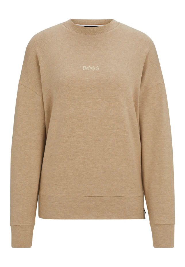 

Верх для домашней одежды select sweatshirt стандартного кроя Boss, бежевый