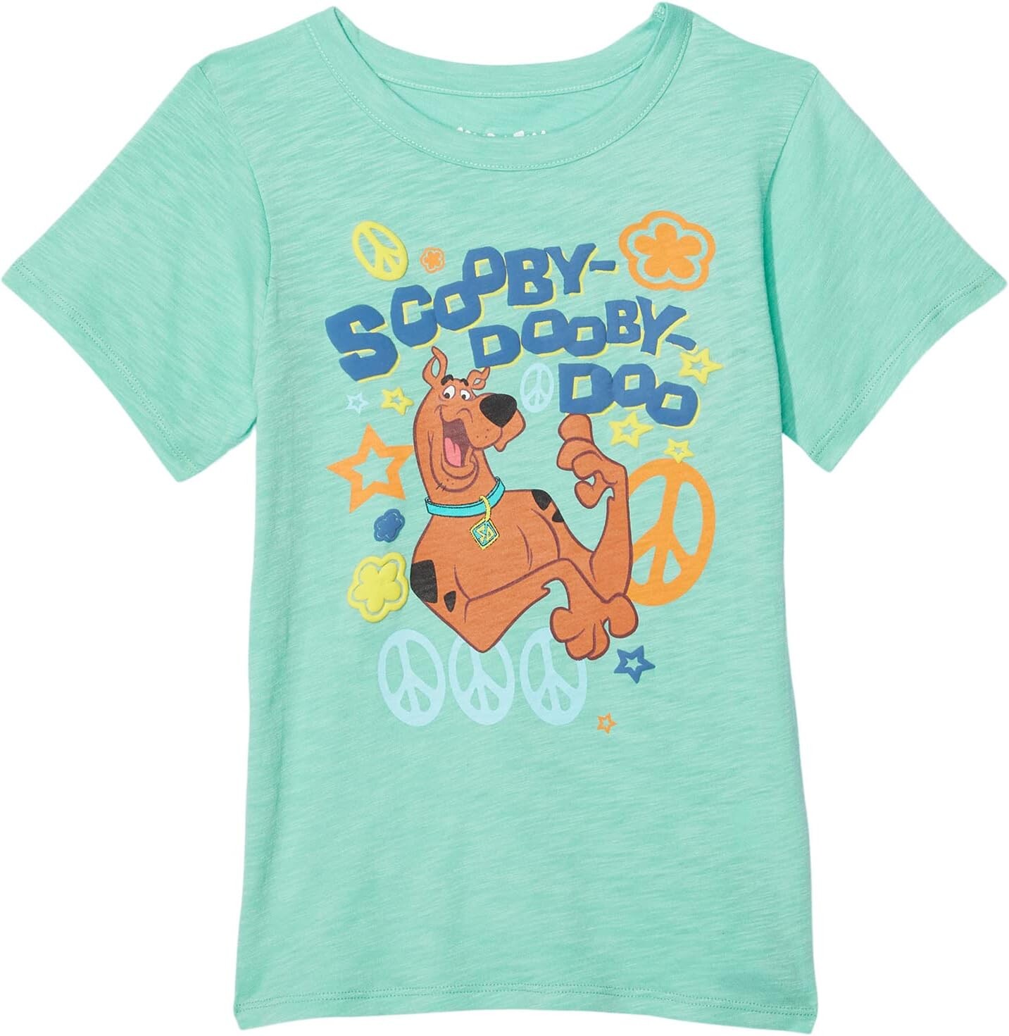 

Футболка Chaser Scooby Doo - Peace Signs Tee, цвет Neptune Green