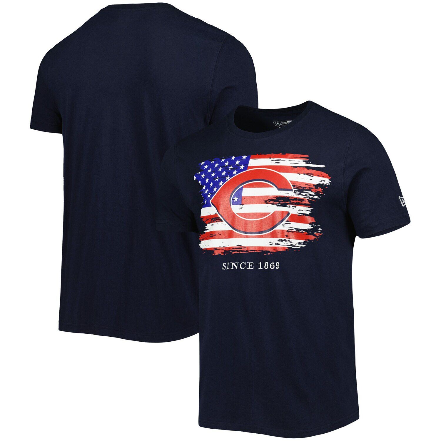 

Мужская трикотажная футболка New Era Navy Cincinnati Reds 4 июля