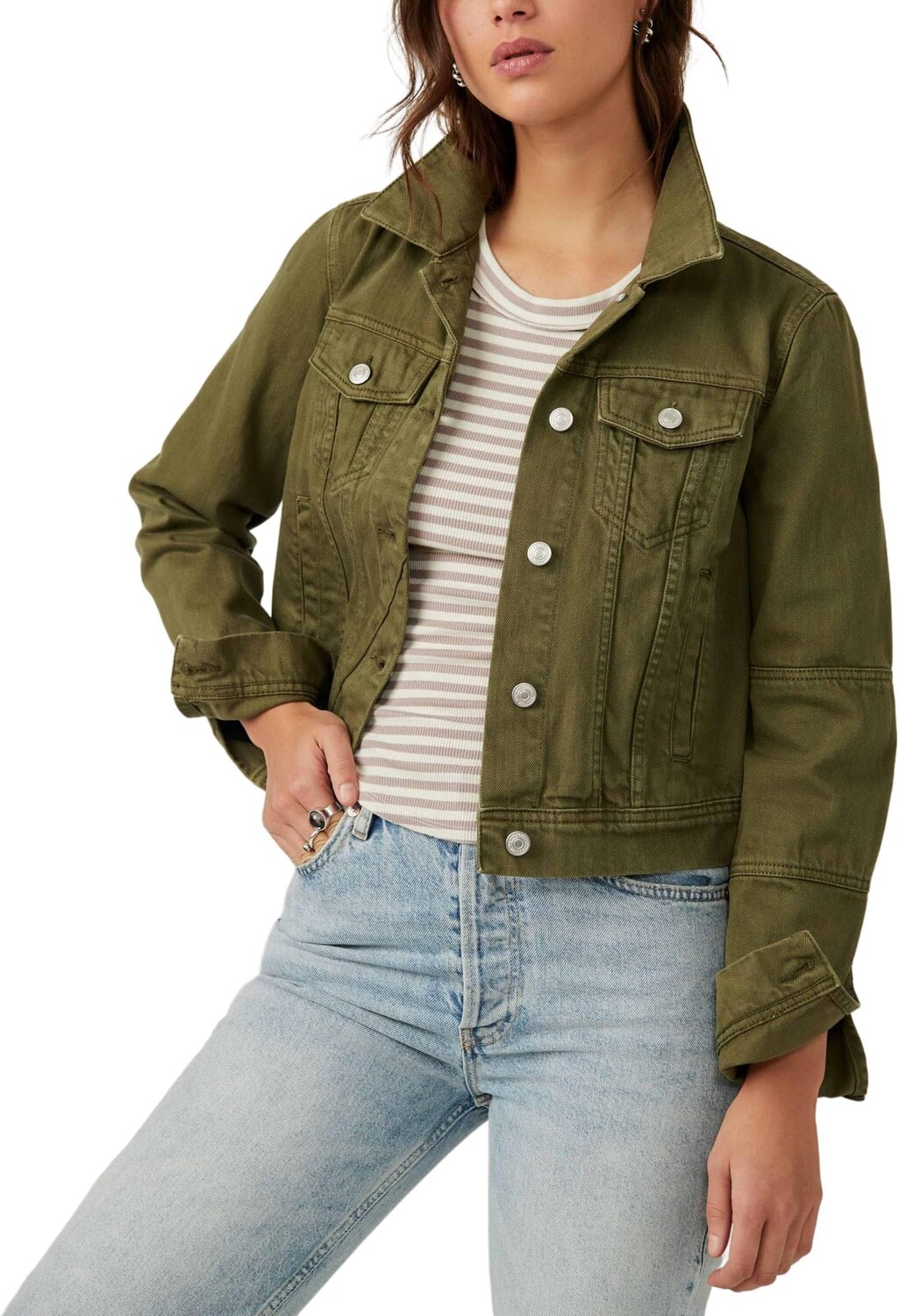 

Куртка Rumors Denim Jacket Free People, цвет Willow