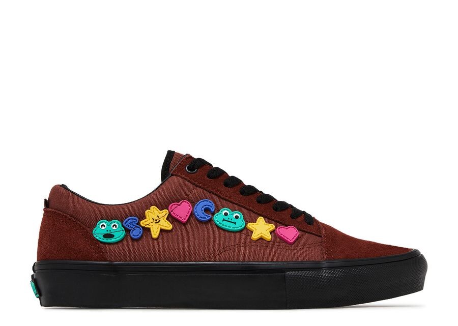 

Кроссовки Vans Frog Skateboards X Skate Old Skool, коричневый