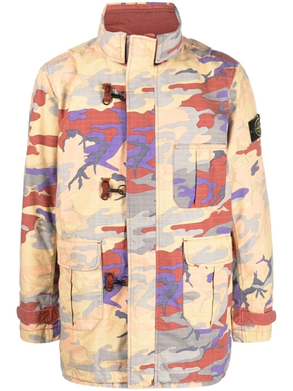 

Stone Island куртка с камуфляжным принтом, желтый